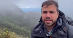 O coach Pablo Marçal, resgatado com 32 pessoas em uma montanha na semana passada. Imagem: Reprodução