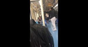 Foto do vídeo no metro