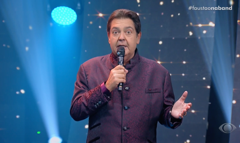 O apresentador Fausto Silva. Imagem: Reprodução