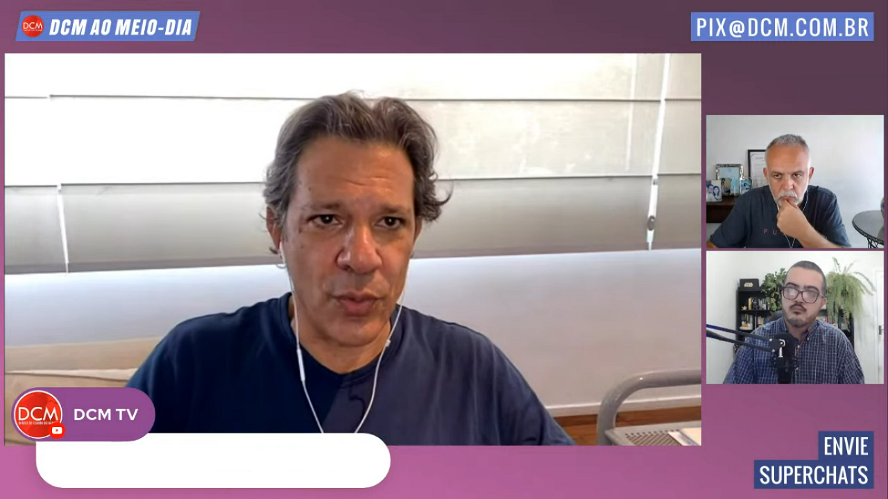 Haddad entrevista ao DCMTV