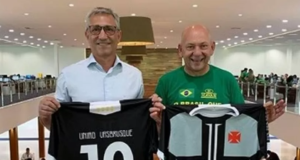 Parceria da Havan com o Vasco foi concretizada há 2 anos pelo ex-presidente do clube, Alexandre Campello. Foto: Divulgação