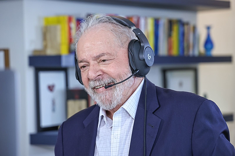 O ex-presidente Lula (PT) fez reunião virtual com representantes do governo e do legislativo da Espanha. Foto: Divulgação