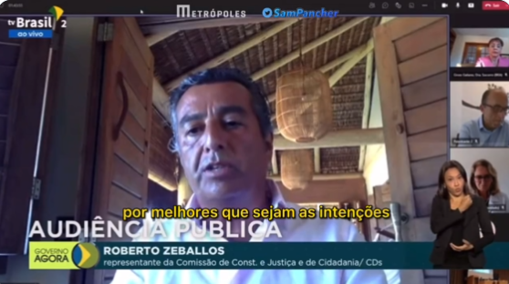 Médico contrário à vacinação infantil, Roberto Zeballos diz que cepa Gama "imunizou muita gente". Imagem: Reprodução