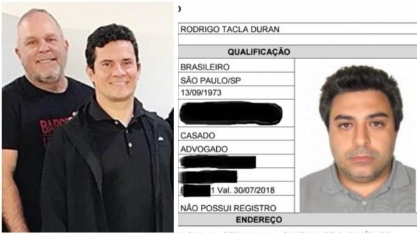 Montagem mostra Moro e Zucolotto