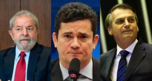 A imagem de Lula, Moro e Bolsonaro