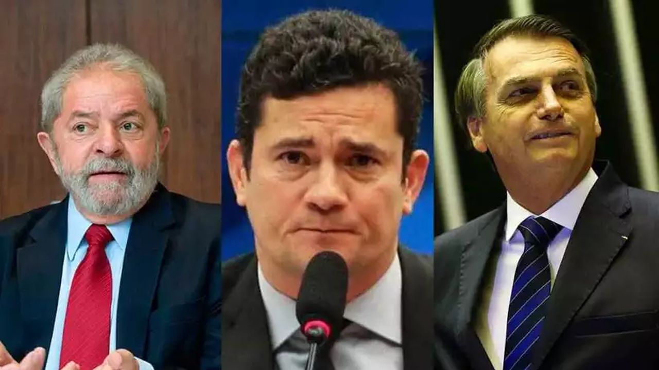 A imagem de Lula, Moro e Bolsonaro