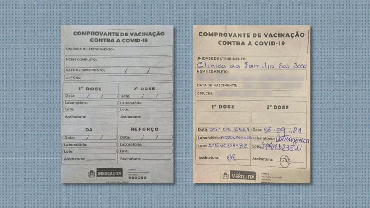 Comprovante de vacinação