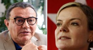 Presidente do PSB e Gleisi