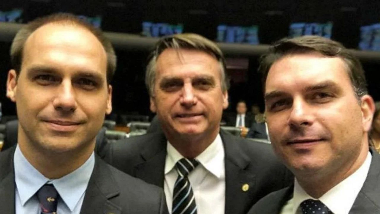 A imagem de Bolsonaro e os filhos
