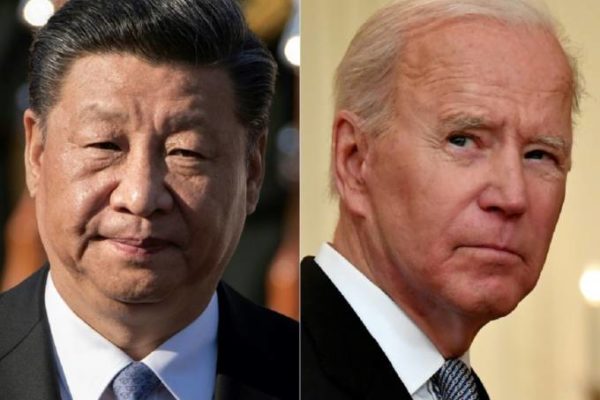 imagem de Biden e Xi Jinping