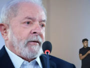O ex-presidente Lula (PT) em coletiva, nesta quarta-feira (19). Imagem: Reprodução
