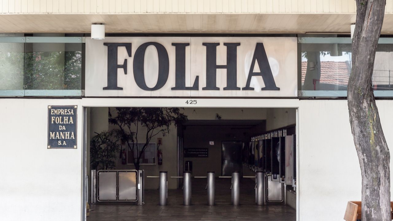 A fachada da Folha de S.Paulo