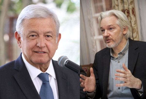 Veja o Obrador e Assange