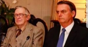 A imagem de Olavo de Carvalho e Bolsonaro