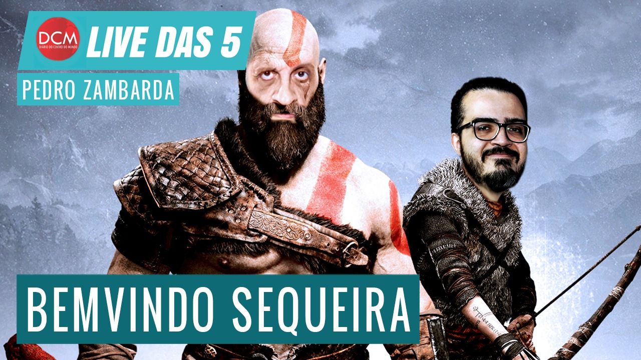 A imagem da Live das 5