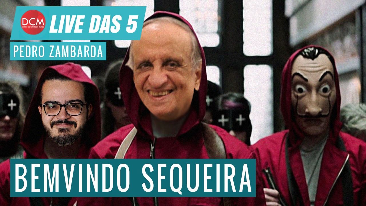 A imagem da Live das 5