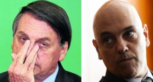 A imagem de Alexandre de Moraes e Bolsonaro