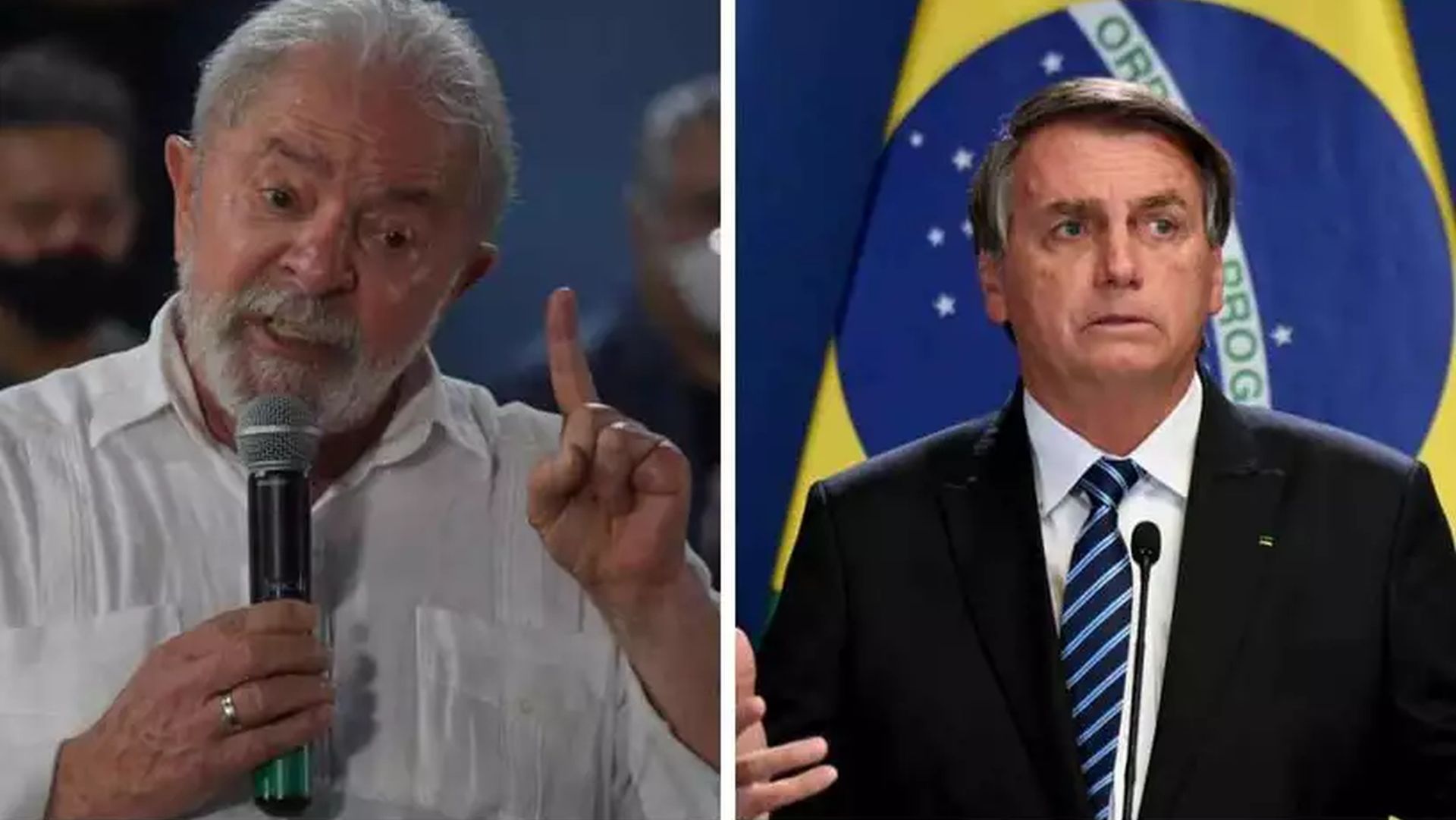 Lula e Bolsonaro