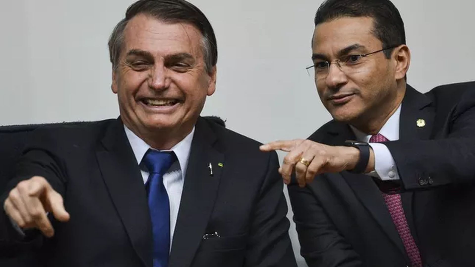 O presidente Bolsonaro o líder do Republicanos, o deputado federal Marcos Pereira