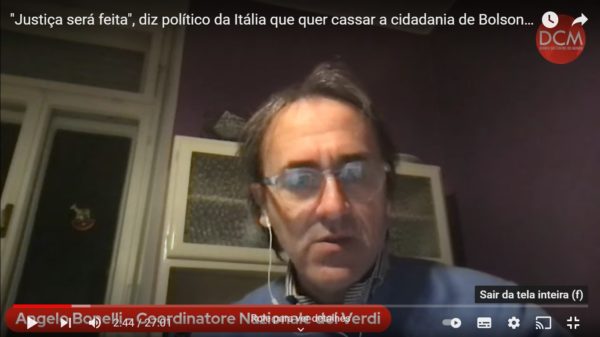 Angelo Bonelli em live no canal DCN TV