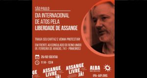 Entidades promovem em SP ato pela libertação de Assange