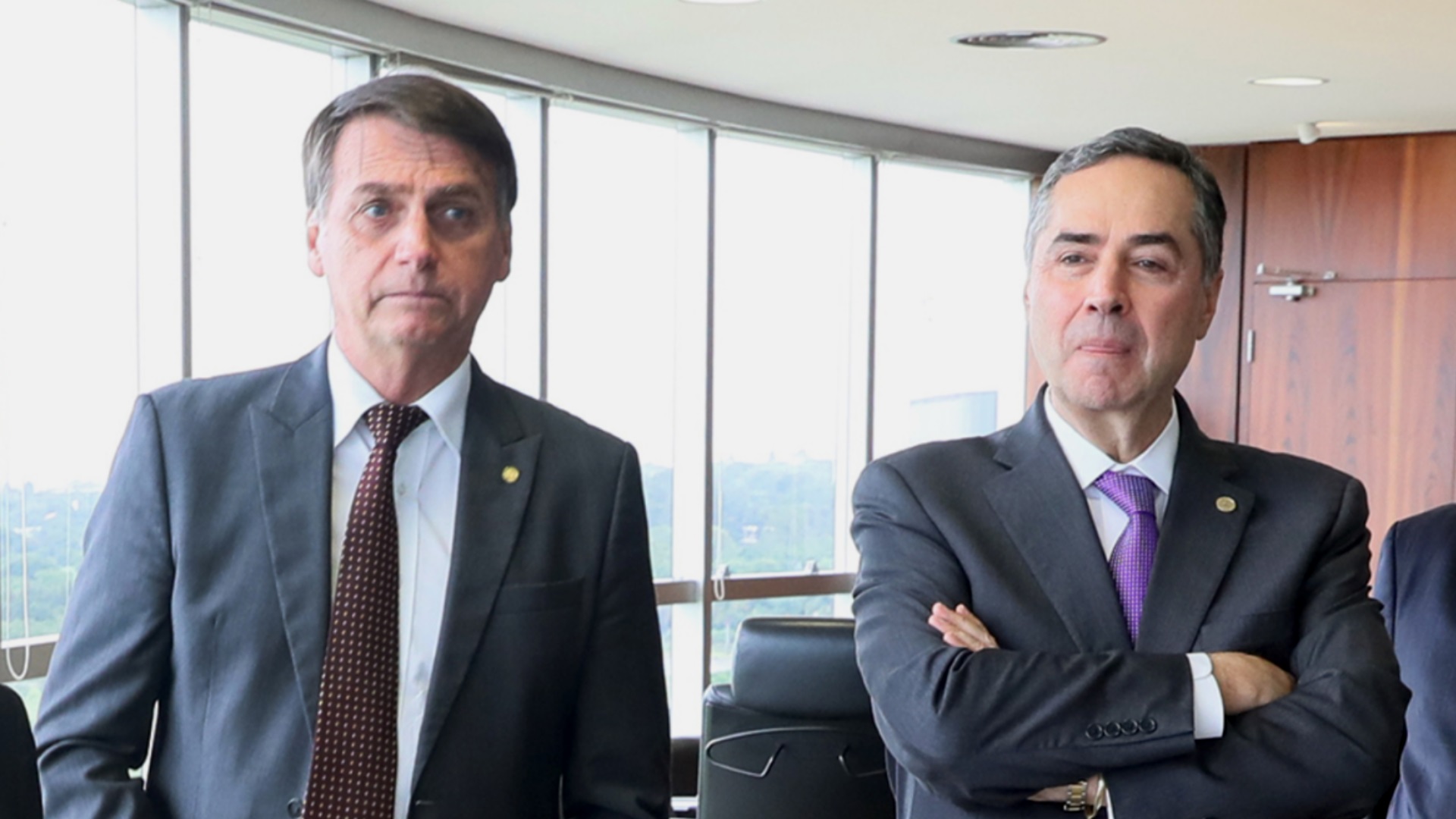 Jair Bolsonaro e Luís Roberto Barroso