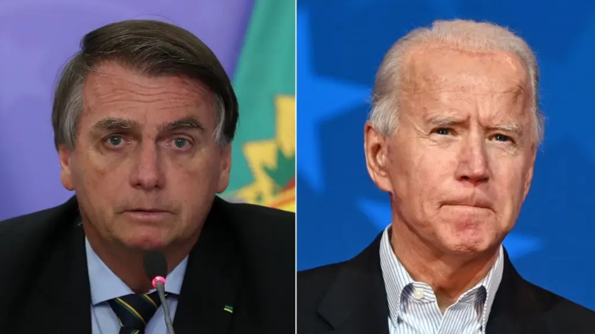 Jair Bolsonaro e Joe Biden