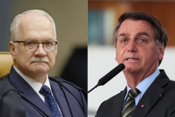 Edson Fachin e Jair Bolsonaro