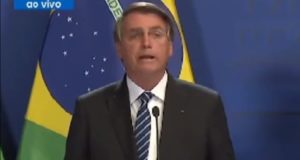 Jair Bolsonaro em pronunciamento
