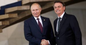 Vladimir Putin e Jair Bolsonaro