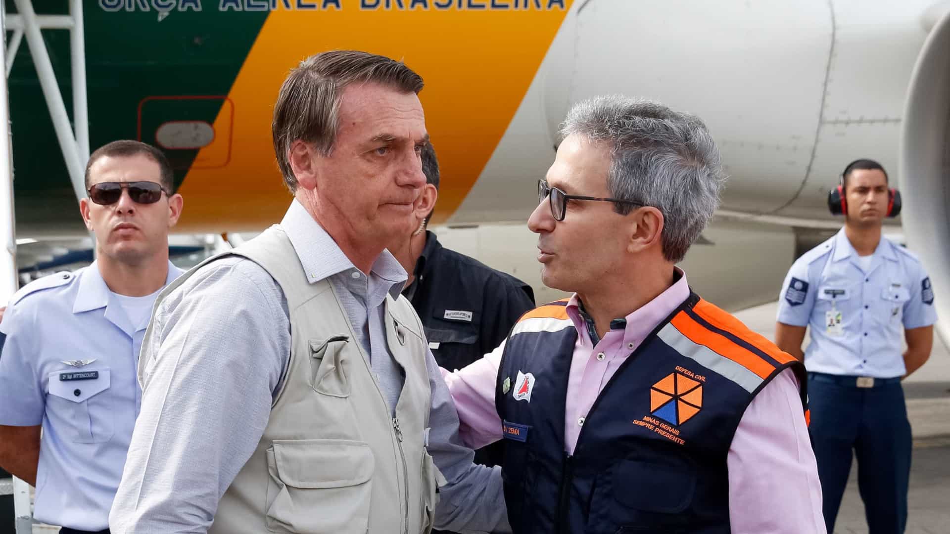 Jair Bolsonaro e Romeu Zema