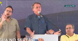 Bolsonaro no interior do Rio Grande do Norte. Imagem: Reprodução