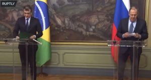 Carlos França e Sergey Lavrov