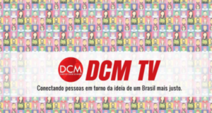 Preocupado com violência bolsonarista, Lula muda para São Paulo. Print da capa do vídeo no YouTube com a logo DCM TV em vermelho.