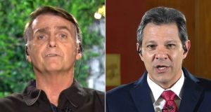 A imagem de Jair Bolsonaro e Fernando Haddad