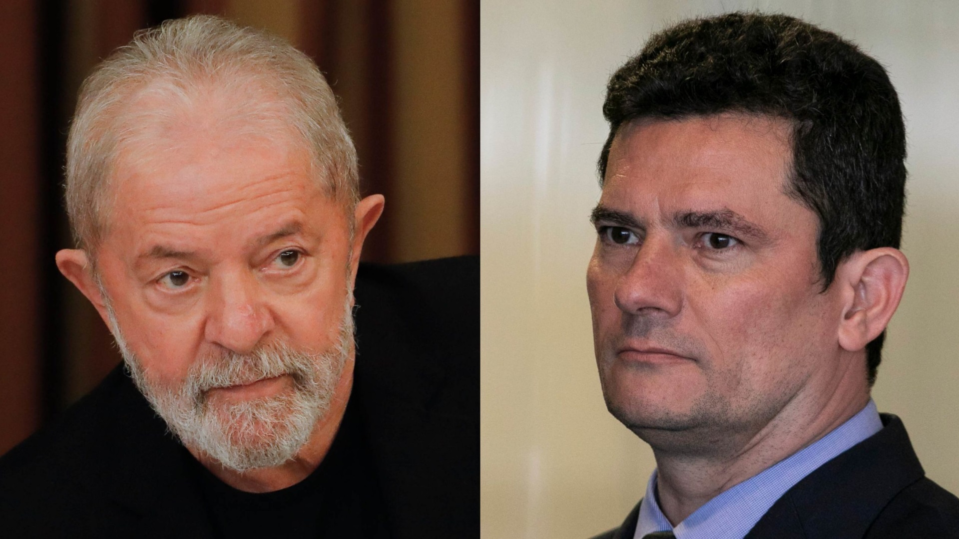 Lula e Moro em montagem