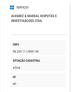 CNPJ da Alvarez & Marsal, que Moro trabalhou