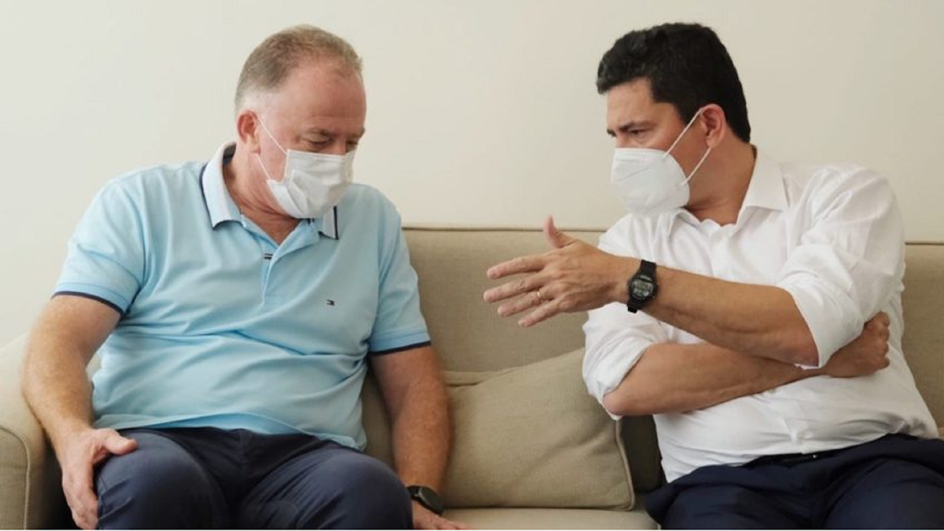 Moro se encontra com governador do PSB em café da manhã: “Visita cordial”
