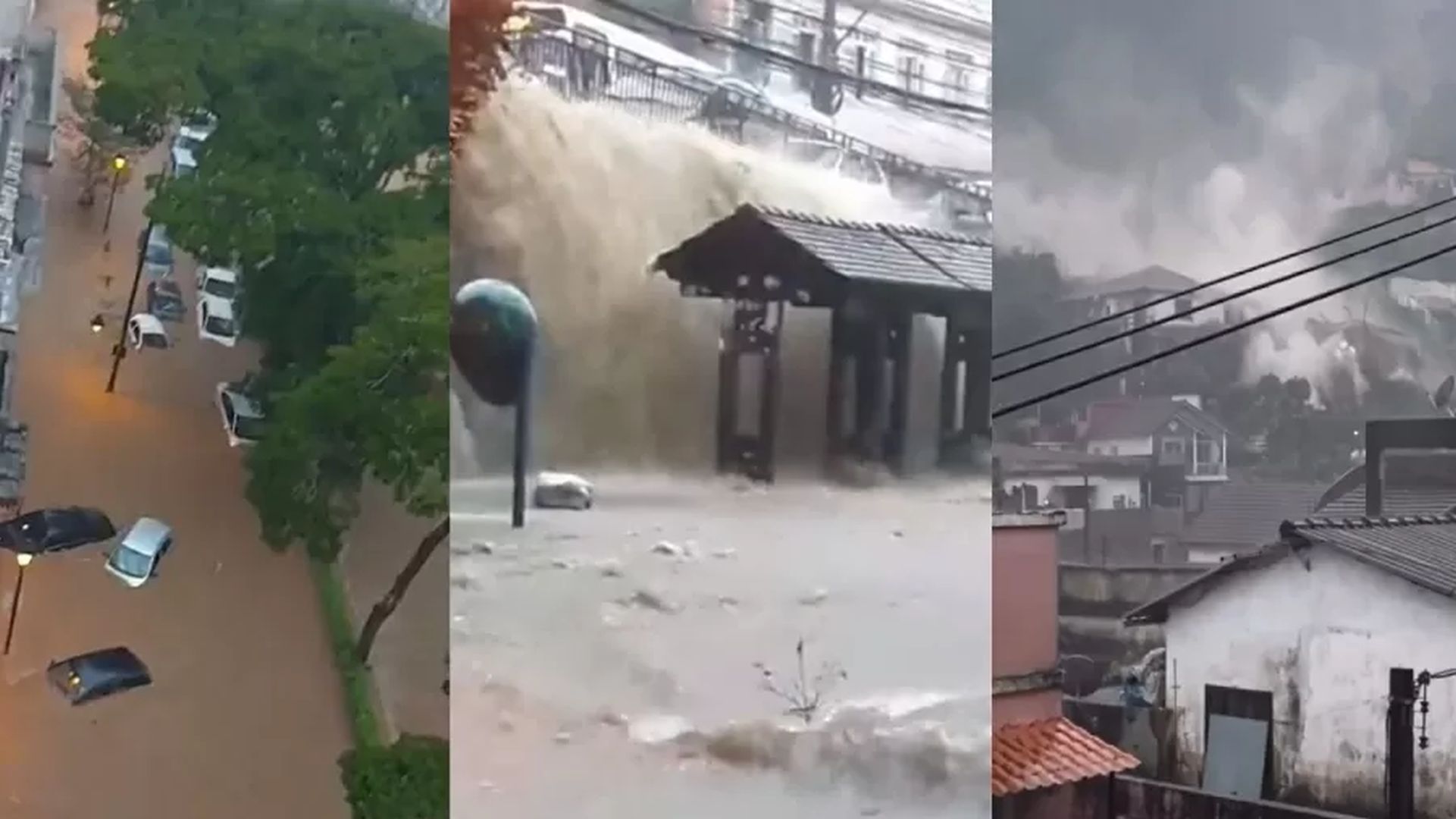A imagem das chuvas em Petrópolis