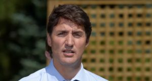 A imagem do primeiro-ministro do Canadá
