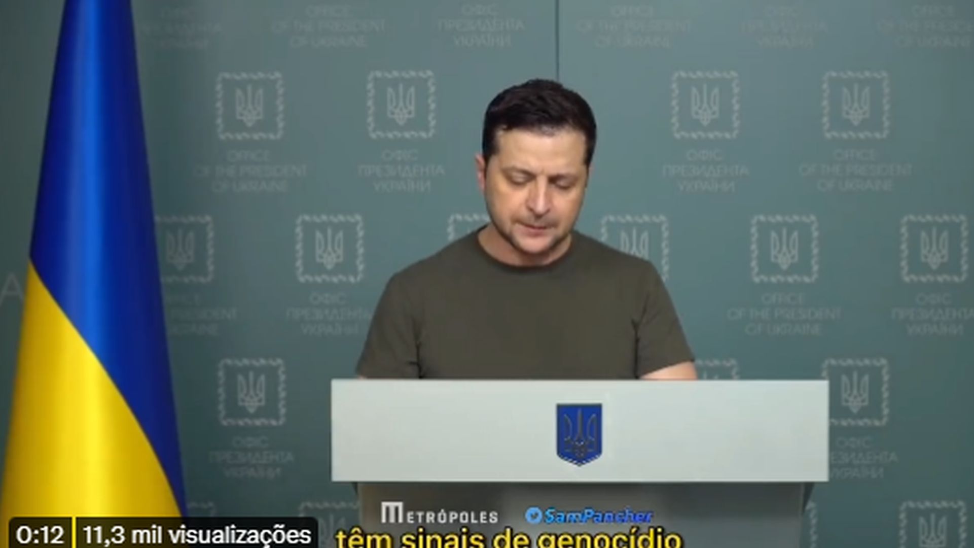 Zelensky acusa a Rússia de "genocídio" e de atacar "jardim de infância"