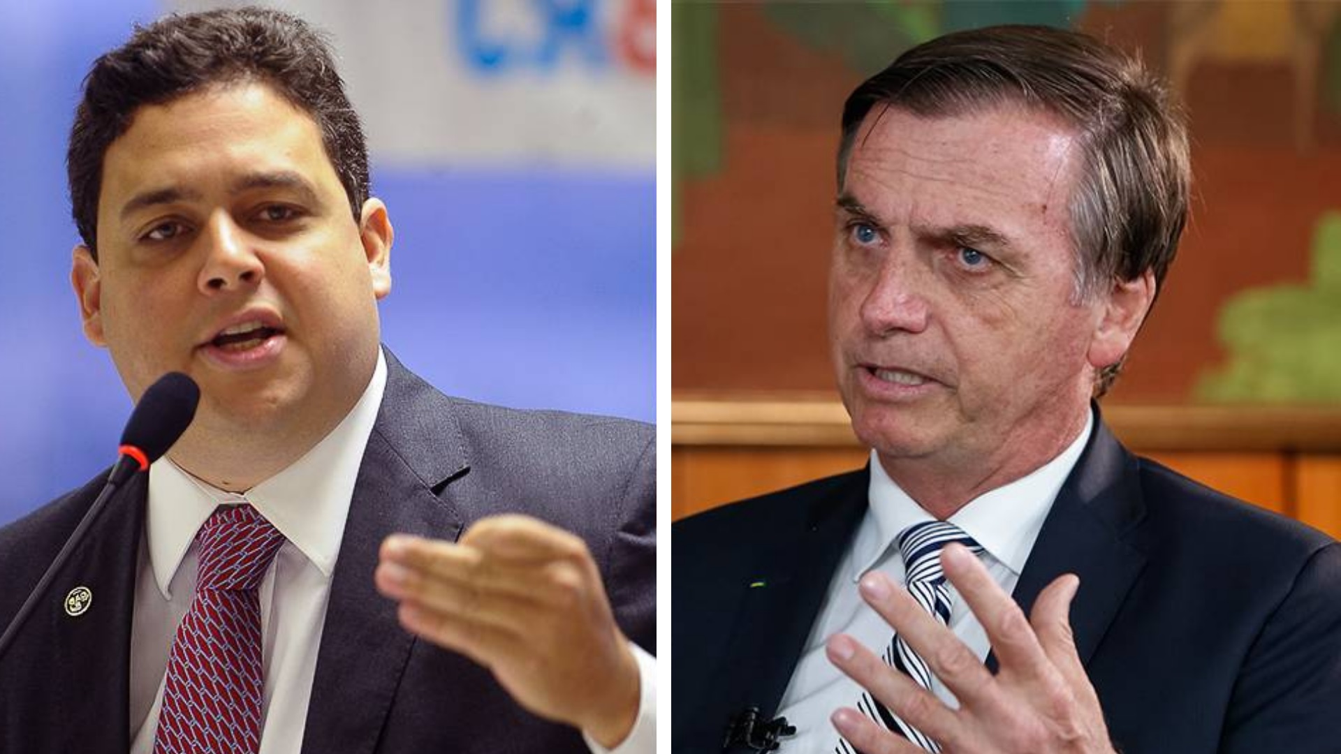 Felipe Santa Cruz e Jair Bolsonaro