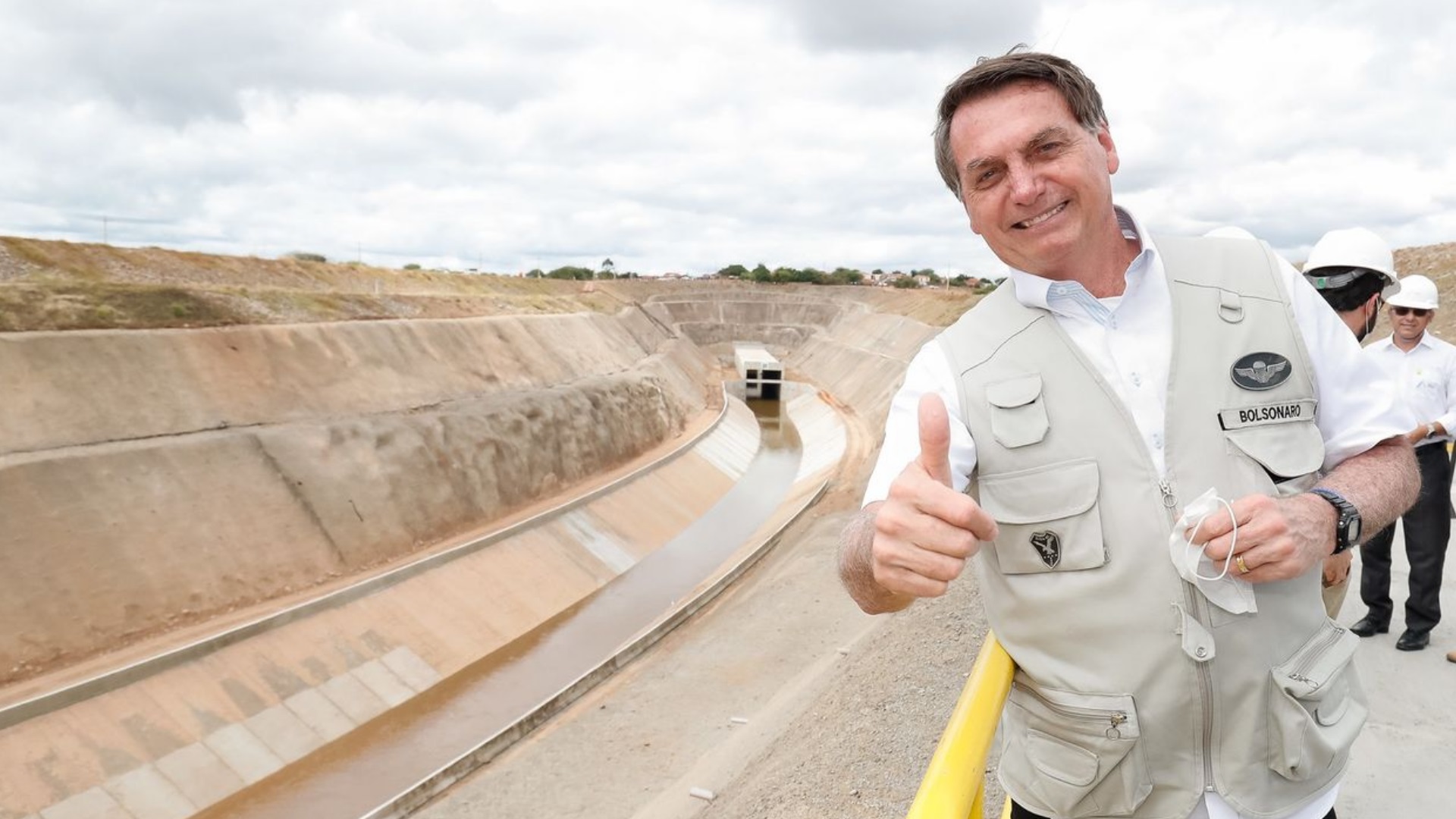 Bolsonaro na transposição do Rio São Francisco