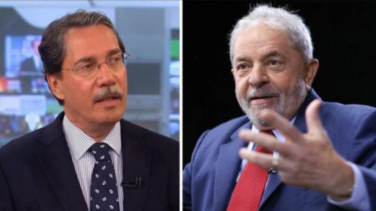 Montagem de Merval Pereira e Lula