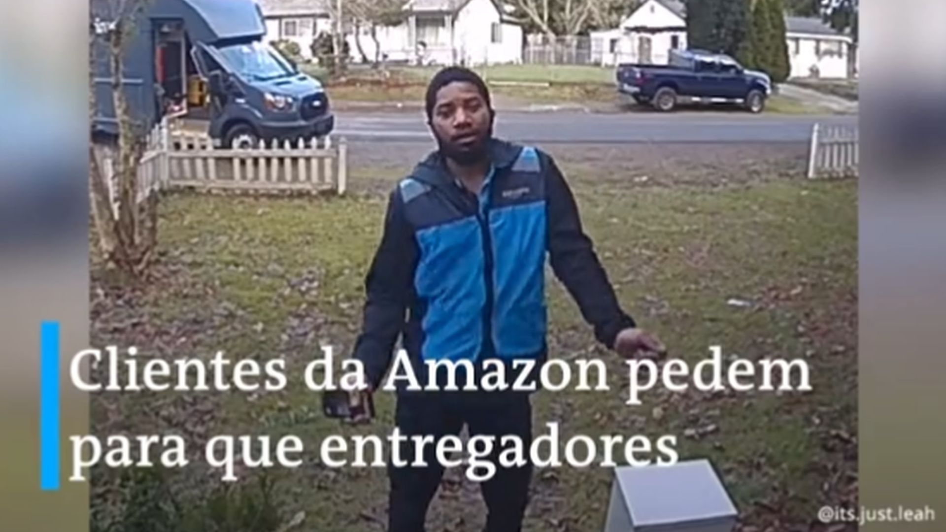 A imagem do entregador