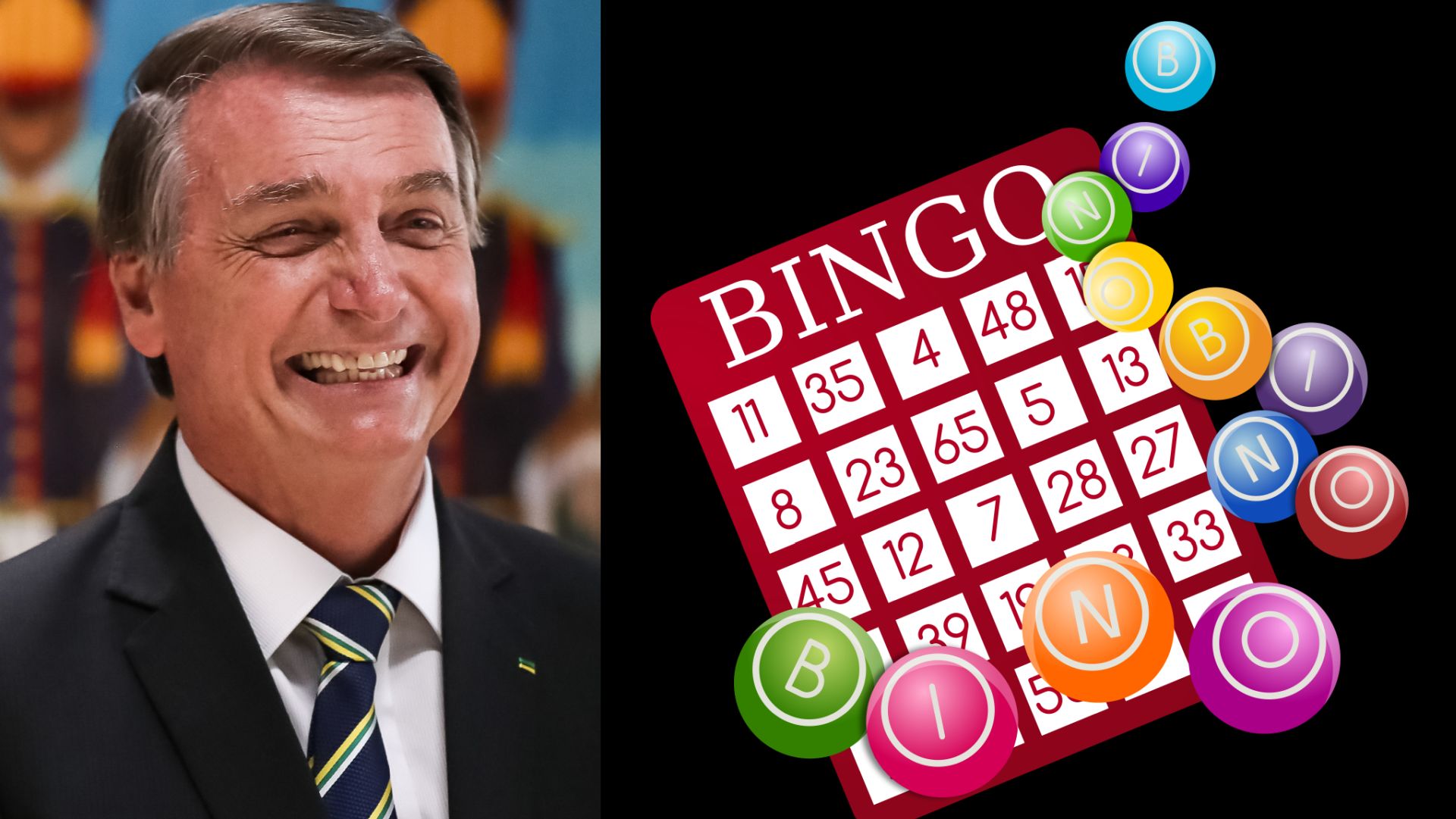 A imagem de Jair Bolsonaro e o bingo