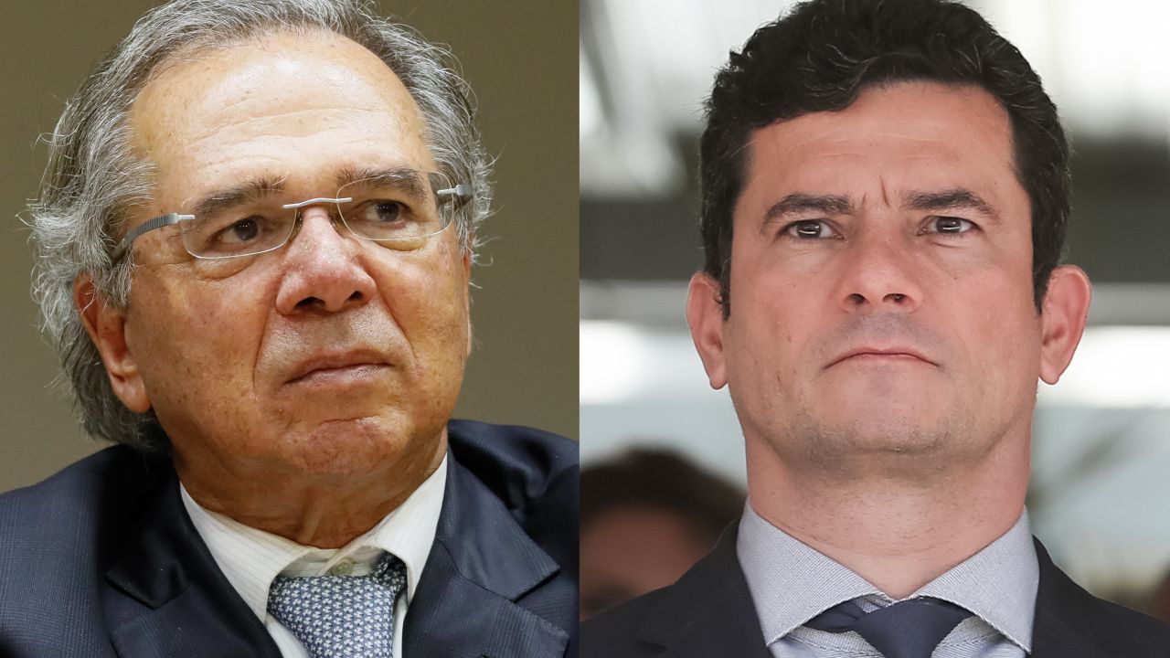 A imagem de Paulo Guedes e Sergio Moro