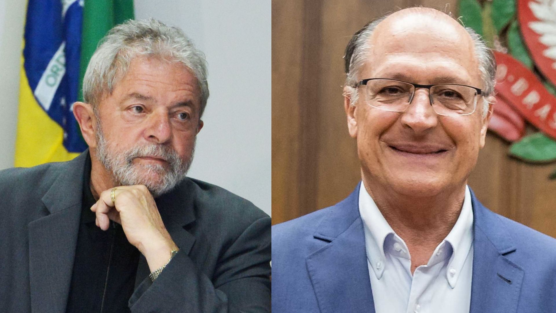 A imagem de Lula e de Alckmin