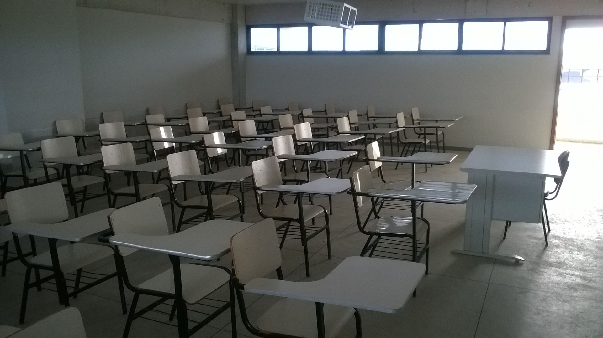 A imagem da sala de aula