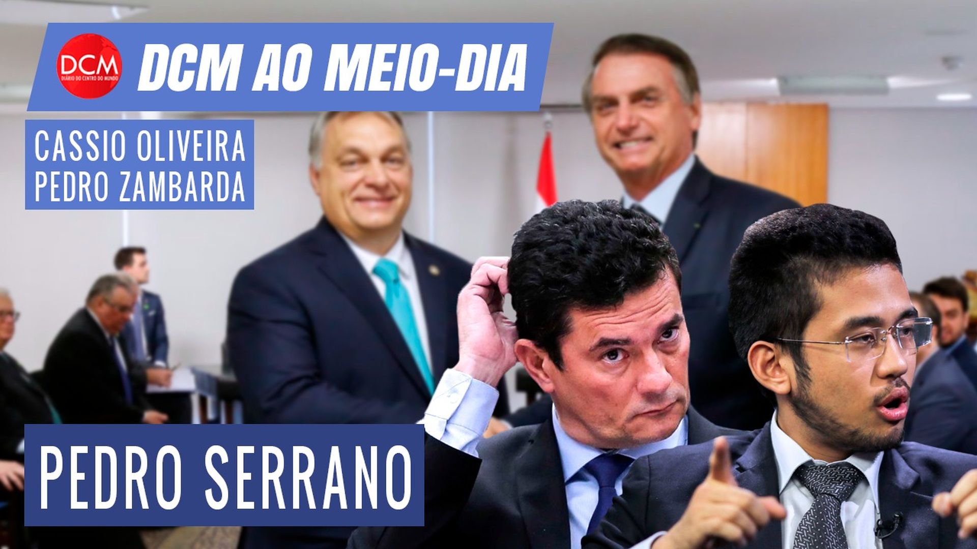 DCM Ao Meio-Dia: PF rebate Moro; Randolfe batem em Aras; Bolsonaro na Hungria